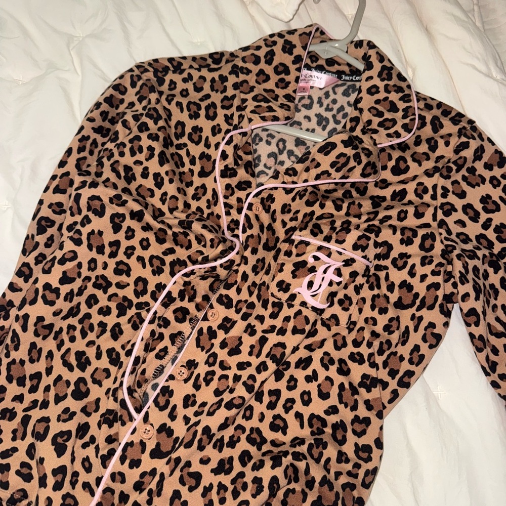 Juicy Couture Leopard Print Pajama Set